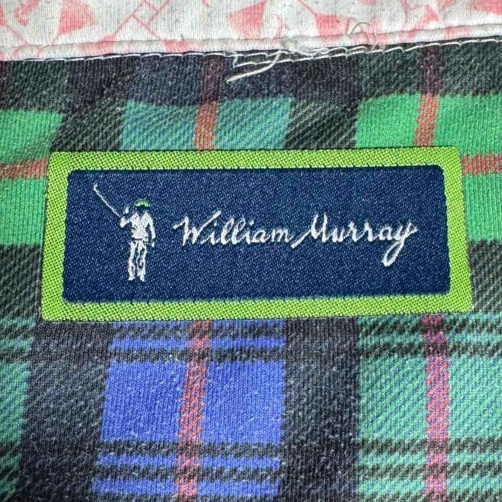 William Murray Golf Mens Medium Pink Martini Glass Print Performance Polo Shirt - Picture 7 of 9